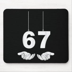 Lustiges 67-Meme-Kostüm Six Seven Halloween Gen Z Mousepad