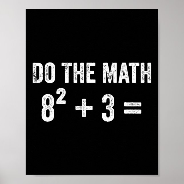 Lustiges 67 Meme Mathe Sechs Sieben Lehrer Brainro Poster (Vorne)