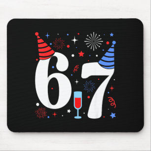 Lustiges 67 Meme Neujahr 2026 Party Abend Humor Ge Mousepad