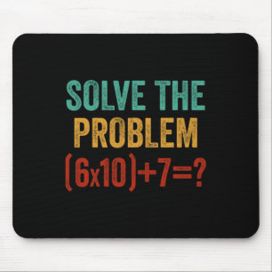 Lustiges 67 Meme Sechs Sieben 6 7 Mathe-Lehrer Män Mousepad