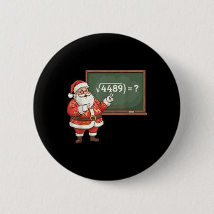 Lustiges 67 Meme Six Seven Mathelehrer Weihnachten Button