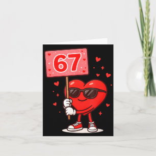 Lustiges 67 Meme Süßes Valentinstag Sechs Sieben L Karte