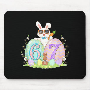 Lustiges 67 Oster Meme lustiges sechs sieben Oster Mousepad