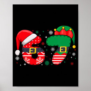 Lustiges 67 Sechs Sieben Meme 6-7 Weihnachten Xmas Poster