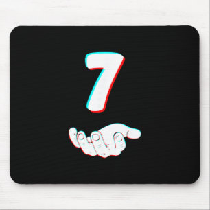 Lustiges 67 Sechs Sieben Meme Paar passendes Hallo Mousepad