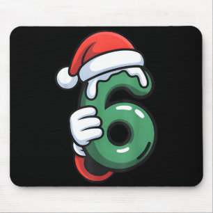 Lustiges 67 Sechs Sieben Meme Paar passendes Weihn Mousepad