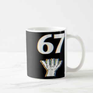 Lustiges 67-Shirt mit Händen für Frauen Männer Kin Kaffeetasse
