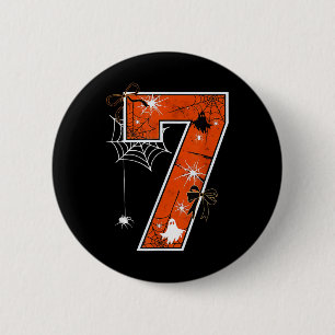 Lustiges 67 Six Seven Meme Paar passende Halloween Button
