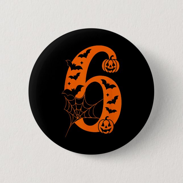 Lustiges 67 Six Seven Meme-Paar passendes Hallowee Button (Vorderseite)