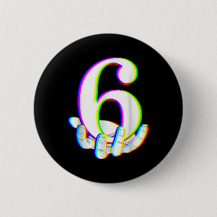 Lustiges 67 Six Seven Meme-Paar passendes Hallowee Button