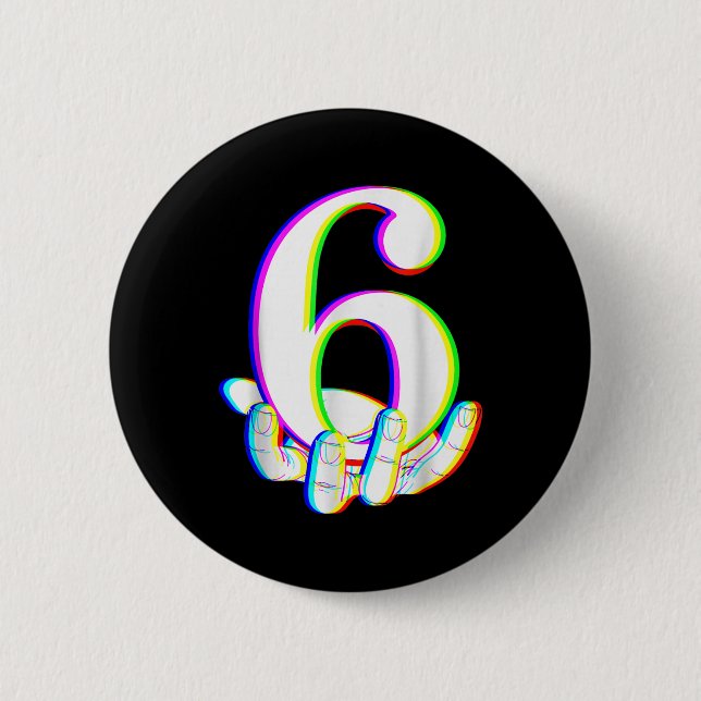 Lustiges 67 Six Seven Meme-Paar passendes Hallowee Button (Vorderseite)