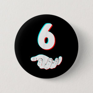 Lustiges 67 Six Seven Meme-Paar passendes Hallowee Button