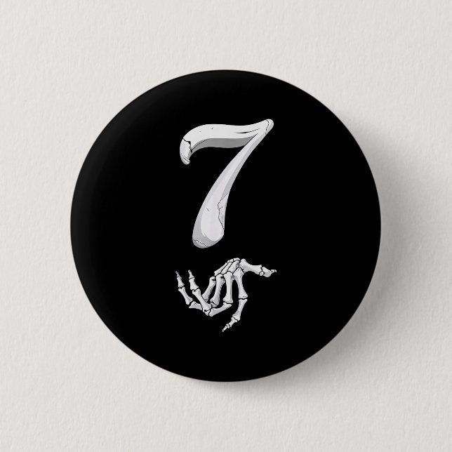 Lustiges 67 Six Seven Meme-Paar passendes Hallowee Button (Vorderseite)