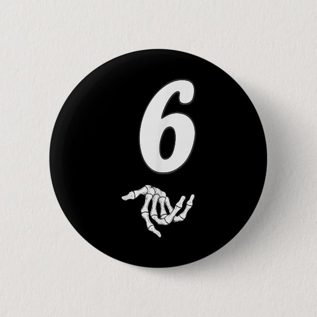 Lustiges 67 Six Seven Meme-Paar passendes Hallowee Button (Vorderseite)