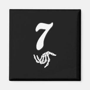 Lustiges 67 Six Seven Meme Paar passendes Hallowee Magnet