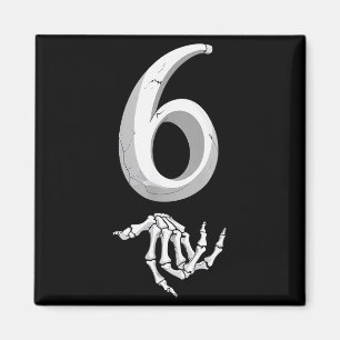 Lustiges 67 Six Seven Meme Paar passendes Hallowee Magnet