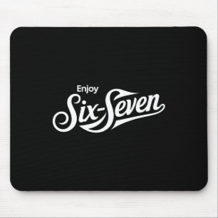 Lustiges 67 Six Seven Meme T-Shirt für Humorliebha Mousepad