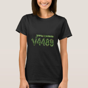 Lustiges 67 Trendiges Quadratwurzel 4489 Camo T-Sh T-Shirt