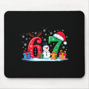 Lustiges 67 Weihnachten 6 7 Sechs Sieben Meme 6 7 Mousepad