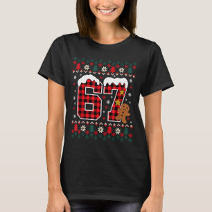 Lustiges 67 Weihnachten Pyjama-Shirt Six Seven Mem T-Shirt