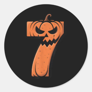 Lustiges 6 7 Halloween-Kosten-Meme 67 Halloween Runder Aufkleber
