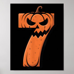 Lustiges 6 7 Halloween-Kostenum Meme 67 Halloween Poster