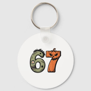 Lustiges 6 7 Halloween-Kostüm-Meme 67 Halloween _2 Schlüsselanhänger