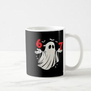Lustiges 6 7 Sechs Sieben Meme Halloween Humor Gei Kaffeetasse