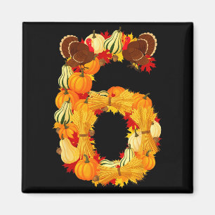 Lustiges 6 7 Sechs Sieben Meme Paar Thanksgiving T Magnet