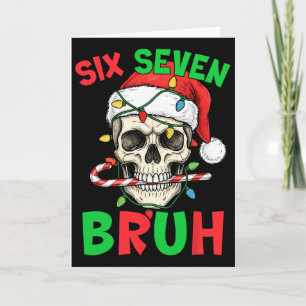 Lustiges 6 7 Weihnachten 67 Sechs Sieben Bruh Weih Karte