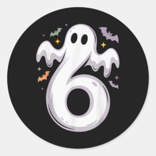 Lustiges 6-Geister-Meme-Halloween-Kostüm passend D Runder Aufkleber
