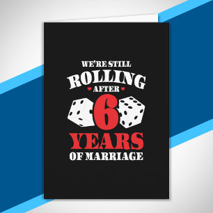 Lustiges 6. Hochzeitstag Paare seit 6 Jahren verhe Karte