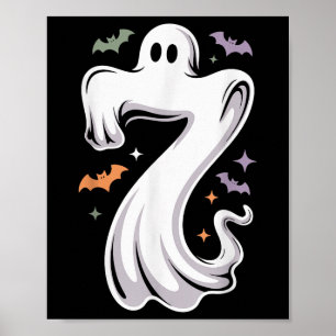 Lustiges 7 Geister Meme Halloween Kostüm passend D Poster