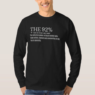 Lustiges 92 Prozent Empowering Black Women T-Shirt