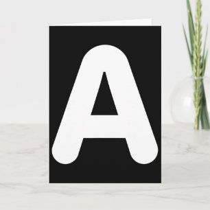 Lustiges A-Buchstaben-Halloween-Kostüm für Gruppen Karte