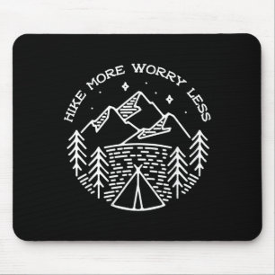 Lustiges Abenteuer Berg Wanderer wandern mehr Sorg Mousepad