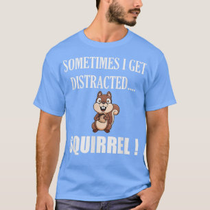 Lustiges abgelenktes Eichhörnchen-Tier-Zoo-Bauernh T-Shirt