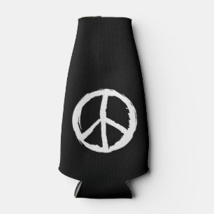 lustiges abstraktes PEACE SIGN Flaschenkühler