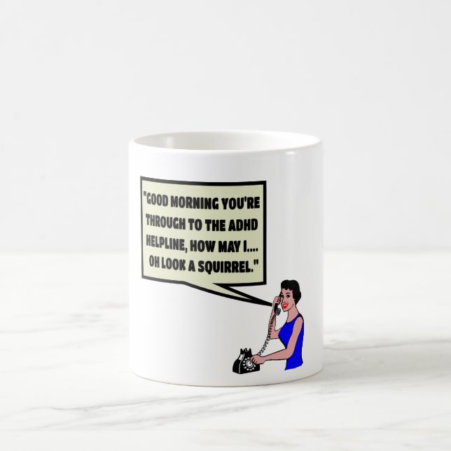 Lustiges ADHD Kaffeetasse (Mittel)