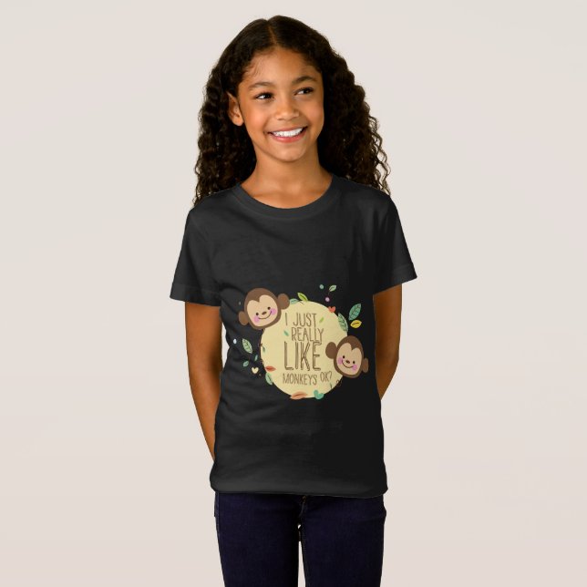 Lustiges Affe-Shirt I gerade wirklich wie Affen T-Shirt (Vorne ganz)