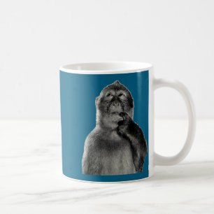 Lustiges Affen-Meme mit retro Odore Humor Kunststi Kaffeetasse