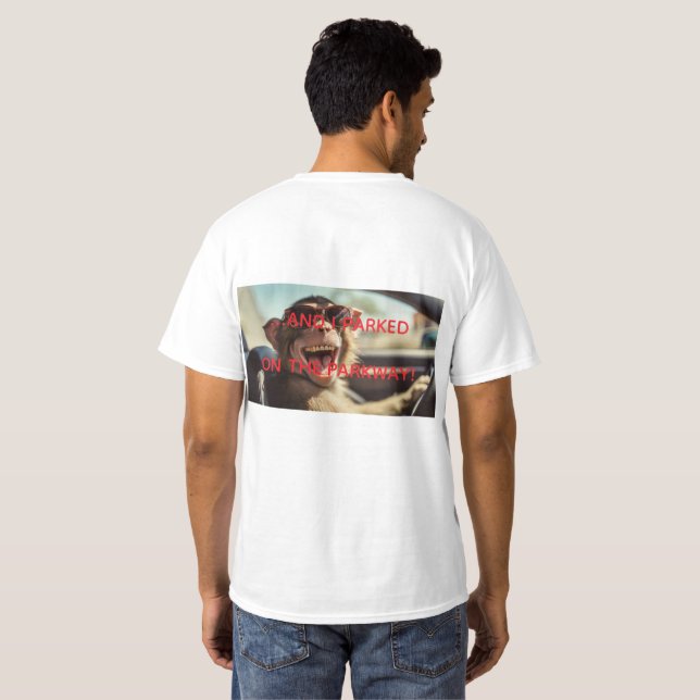 Lustiges Affen TSHIRT (Schwarz voll)
