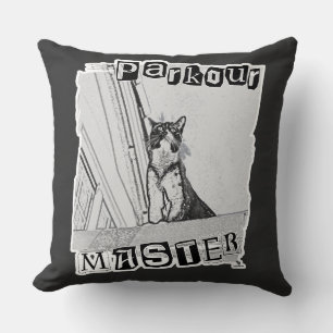 Lustiges Aktives Parkour-Master-Punk-Kitty-Design Kissen