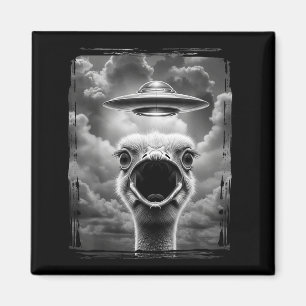 Lustiges Alien Truthahn UFO Selfie Thanksgiving Me Magnet