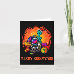 Lustiges Alien-Weihnachtshemd _ Frohe Kissmy Tank Karte