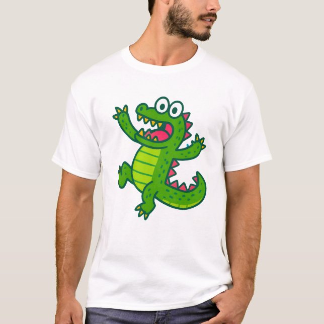 Lustiges Alligator T-Shirt (Vorderseite)