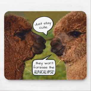 Lustiges Alpaka Alpacalypse Entwerfen Mousepad