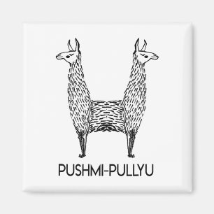 Lustiges Alpaka Lama Style, Pushmi-pullyu Yoga Magnet