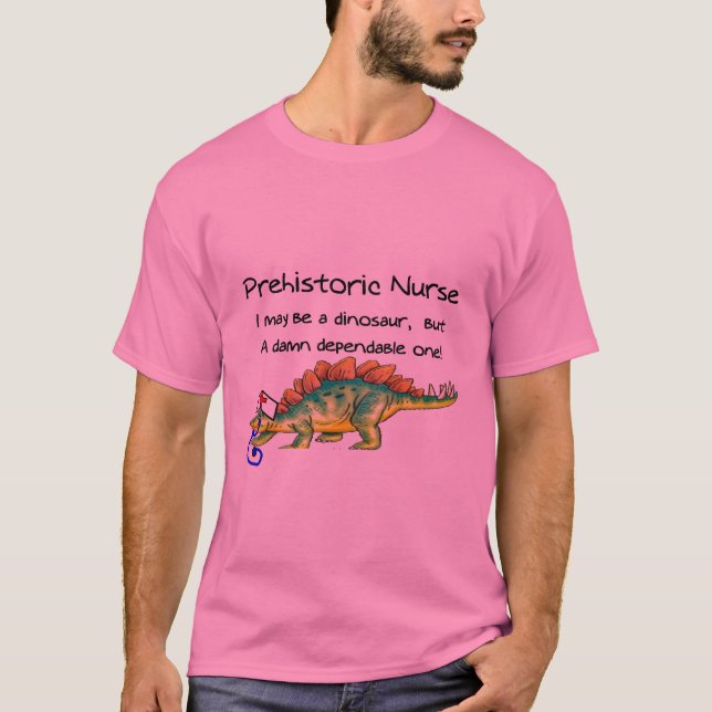 Lustiges "älteres/zog sich" Krankenschwester-T - T-Shirt (Vorderseite)