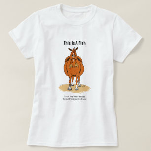 Lustiges alternatives Tatsachen-Fisch-Pferd T-Shirt